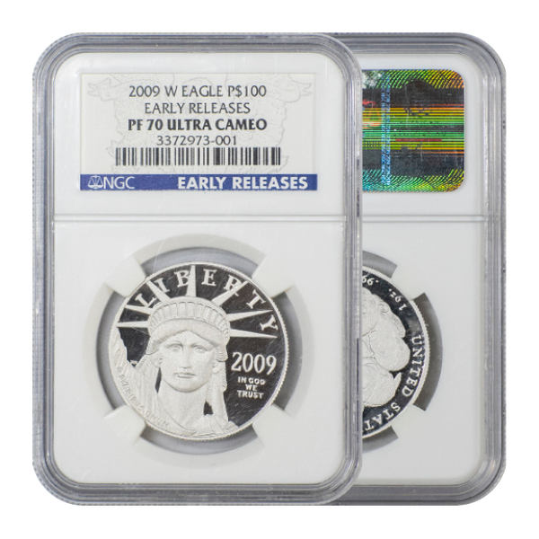 2009-W Platinum Eagle $100 Early Release PF70 Ultra Cameo NGC – CCI