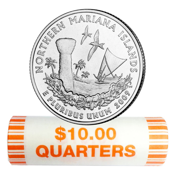 2009 D&P Mariana Islands Quarter Rolls