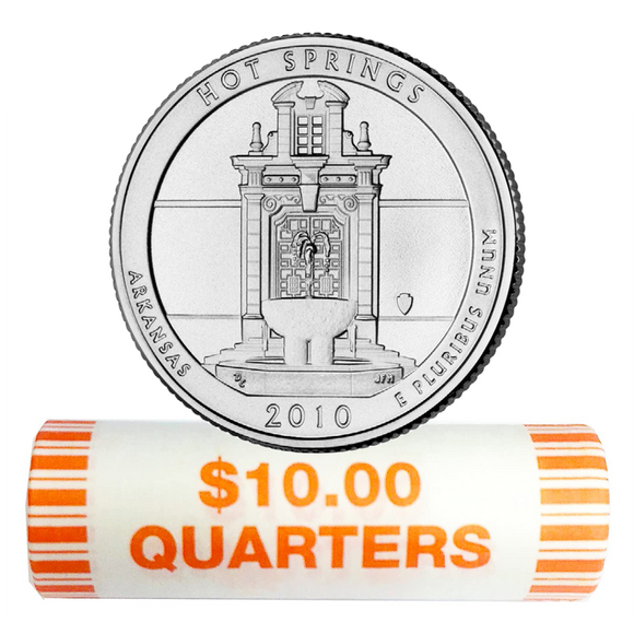 2010 D Hot Springs Quarter Roll $10