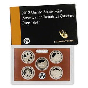 2012 America The Beautiful Quarter Proof Set