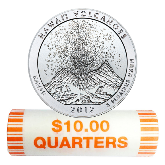 2012 P,D,S Great Volcanoes Quarter Roll $10