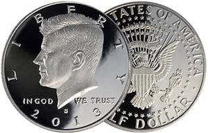 2013-S Kennedy Half Dollars