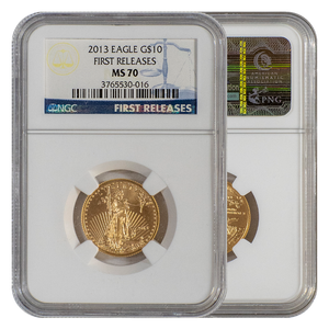 NGC 2013 Gold Eagle $10 MS70 First Release