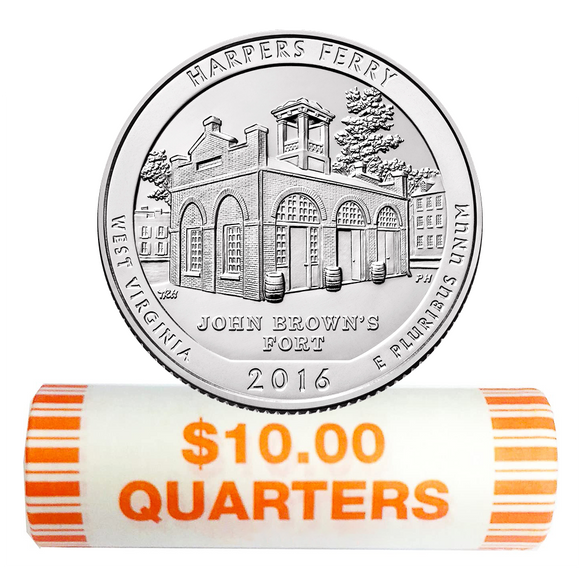 2016 D Harpers Ferry Quarter Roll $10