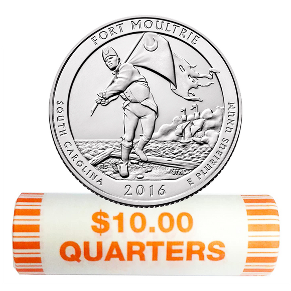 2016 D&P Fort Moultrie Quater Roll $10
