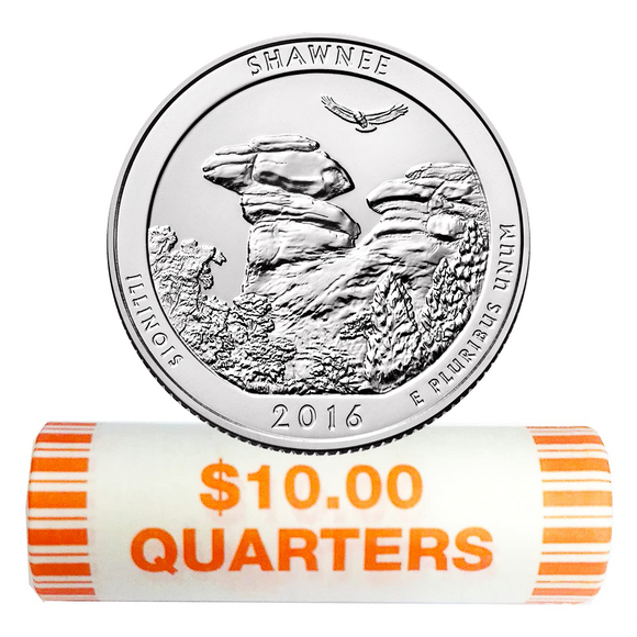 2016 P Shawnee Quarter Roll $10