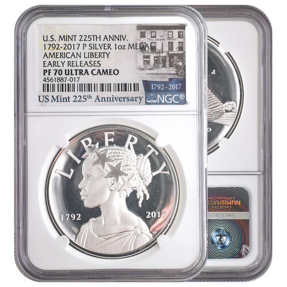 2017-P 1 oz Silver American Liberty Medal PF70 NGC Early Release