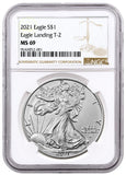 2021 Type 2 Silver Eagle NGC MS69 & MS70
