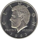 1993 Hutt River $5 Coin Bill Clinton Inauguration