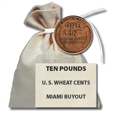 10 Pound Bag - 'Miami Buyout' Wheat Pennies - Chattanooga Coin