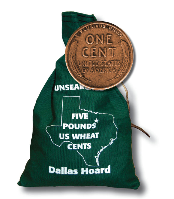 5 Pound Bag - 'The Dallas Hoard' Wheat Pennies