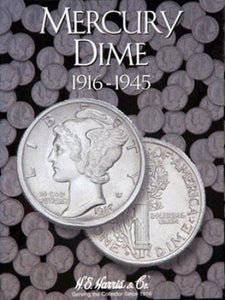 1916-1945 Mercury Dime Album (No Coins)