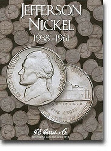 1938-1961 Jefferson Nickel Album (No Coins)