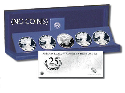 25th Anniversary Silver Eagle Mint Box - No Coins