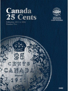 1911-1952 Canadian 25 Cents Album (No Coins)