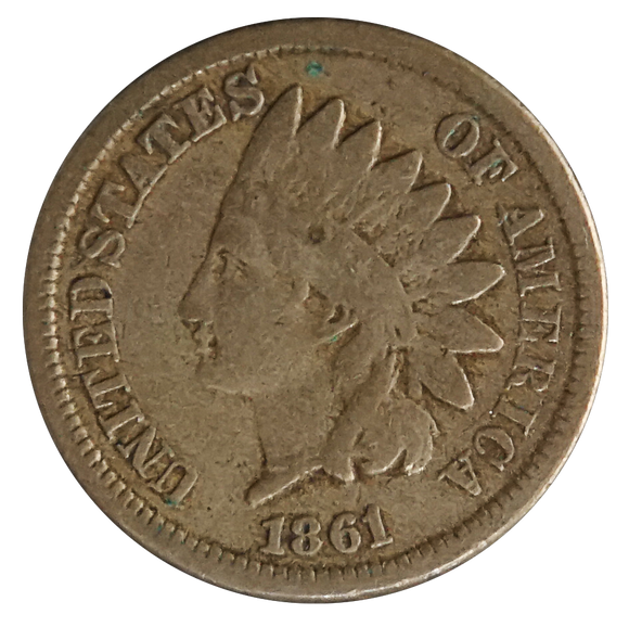 1861 Indian Head Penny (VG)