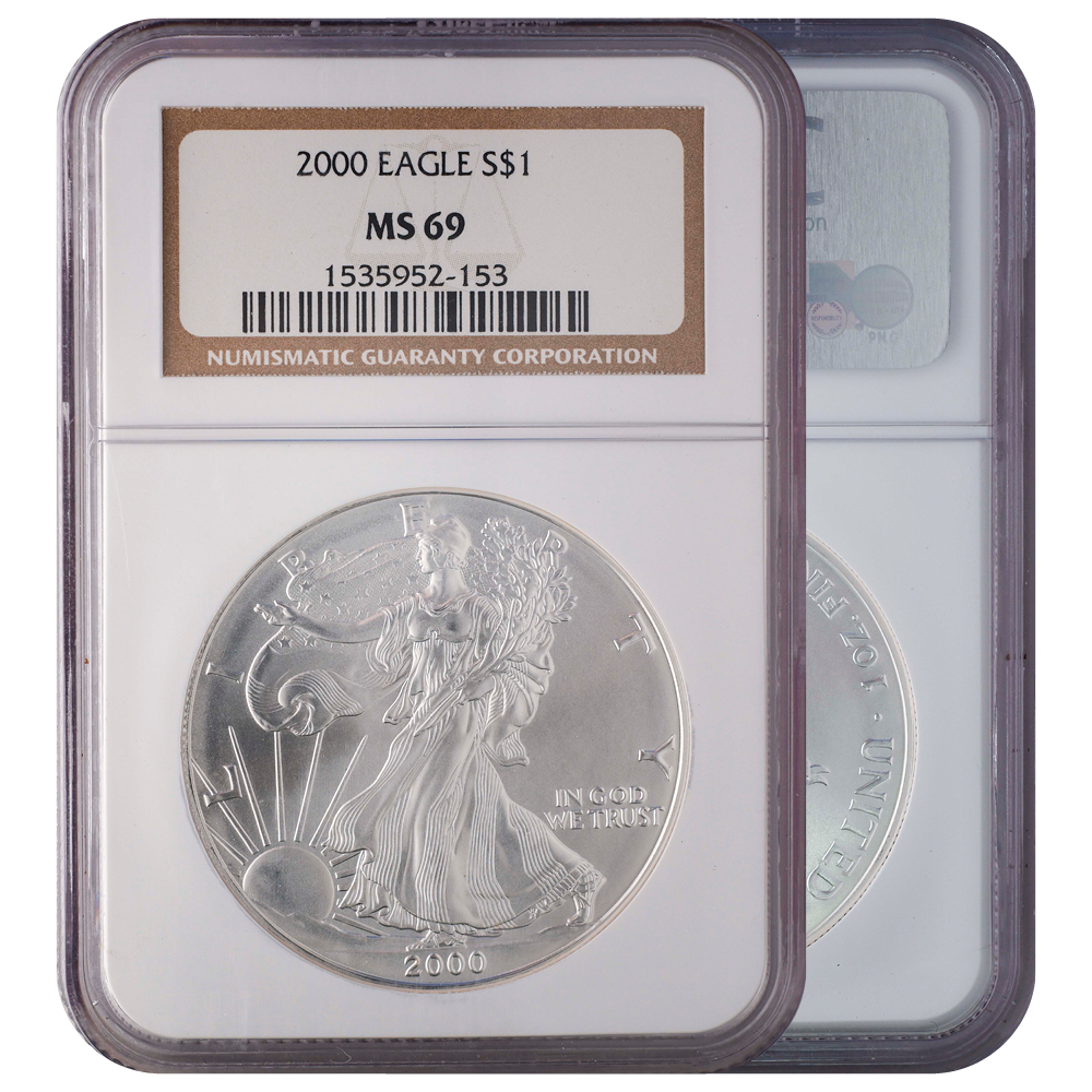 2000 Silver Eagle MS69 