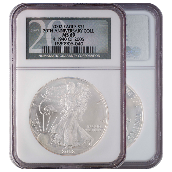 2002 Silver Eagle MS69 