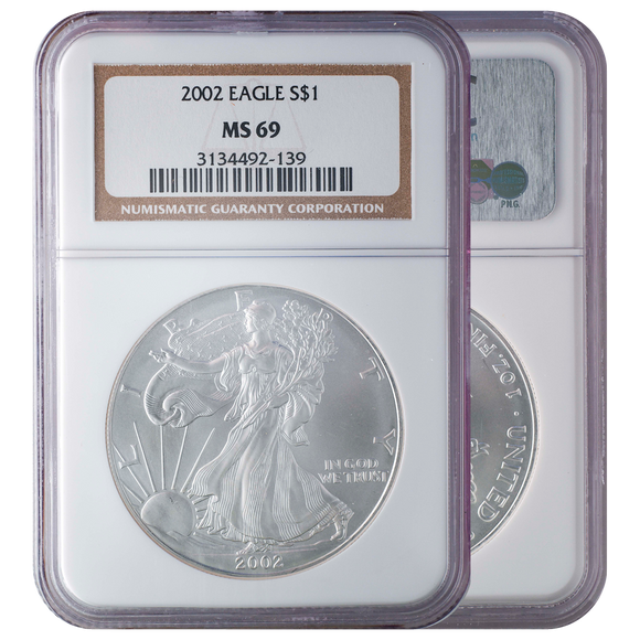 2002 Silver Eagle MS69 