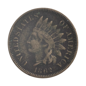 1862 Indian Head Penny VG-F
