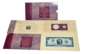Thomas Jefferson Coinage & Currency Set