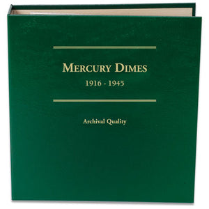 1916-1945 Mercury Dimes Album (No Coins)