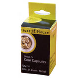 Guardhouse Direct-Fit Coin Capsules 10 Pack Nickel (21.2mm)