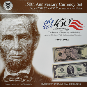 150th Anniversary Series 2009 $2/$5 Note Set
