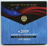 2019 American Innovation $1 Reverse Proof Coin New Jersey