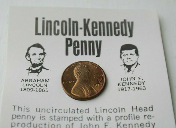 1974 Lincoln Kennedy Penny