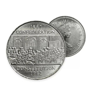 1982/1867 Confederation Constitution $1 Canadian Coin OGP with COA