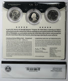 2010 America The Beautiful Quarter Three Coin Set Gettysburg