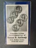 Susan B Anthony Dollar Set 1979-1980