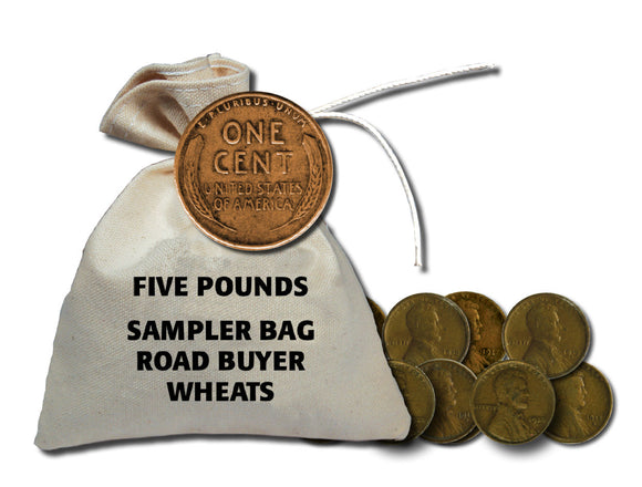 5 Pound Bag - 'Road Buyers' Wheat Pennies